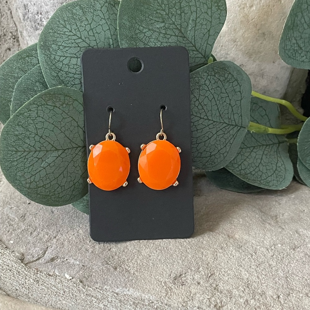 Tasha orange earrings